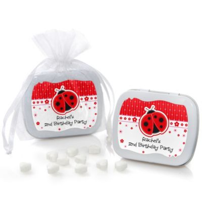 Modern Ladybug - Personalized Birthday Party Mint Tin Favors