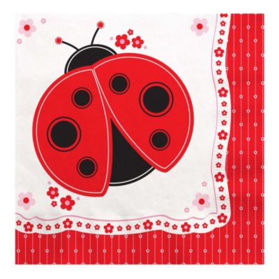 Modern Ladybug - Birthday Party Luncheon Napkins - 16 ct