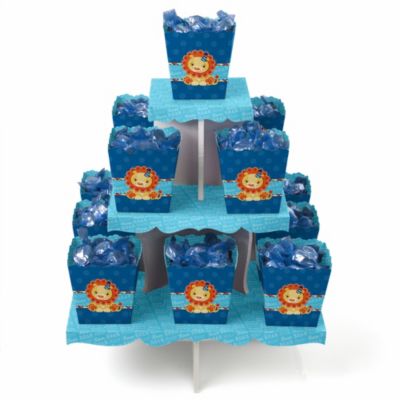 Lion Boy - Birthday Party Candy Stand and 13 Candy Boxes