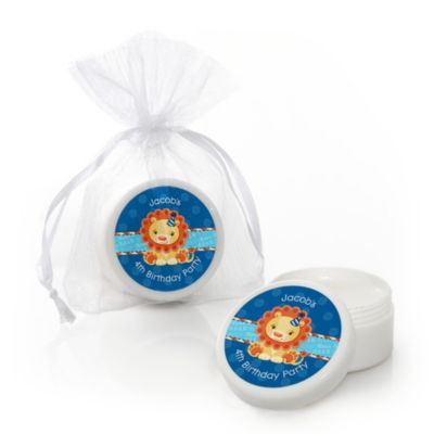 Lion Boy - Personalized Birthday Party Lip Balm Favors