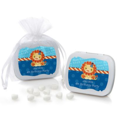 Lion Boy - Personalized Birthday Party Mint Tin Favors