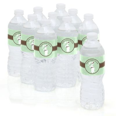 Mommy Silhouette It's A Baby - Personalized Baby Shower Water Bottle Label Favors