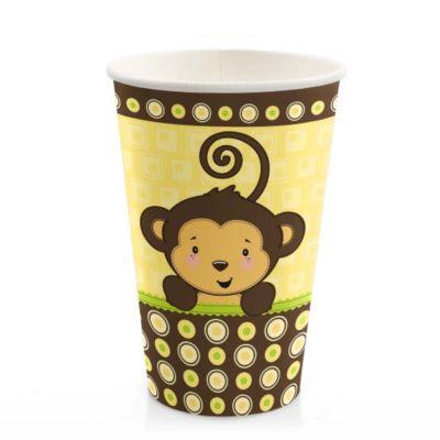 Monkey Neutral - Baby Shower Hot/Cold Cups - 8 ct