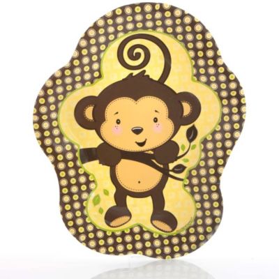 Monkey Neutral - Baby Shower Dinner Plates - 8 ct