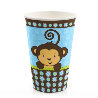 Monkey Boy - Baby Shower Hot/Cold Cups - 8 ct