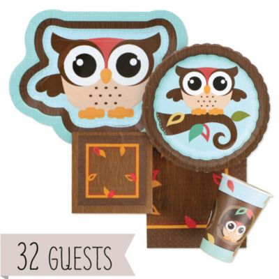 Owl - Look Whooo's Having A Baby - Baby Shower 32 Big Dot Bundle