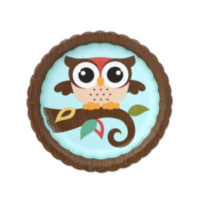 Owl - Look Whooo's Having A Baby - Baby Shower Dessert Plates - 8 ct