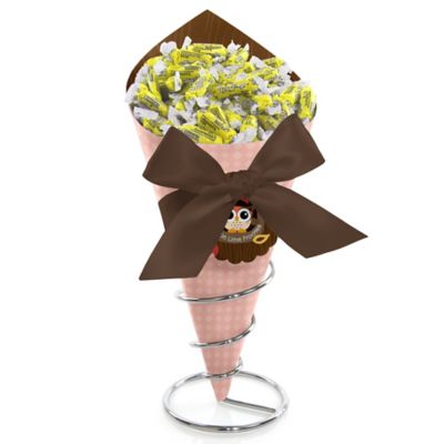 Owl Girl - Look Whooo's Having a Birthday - Birthday Party Candy Bouquets with Frooties