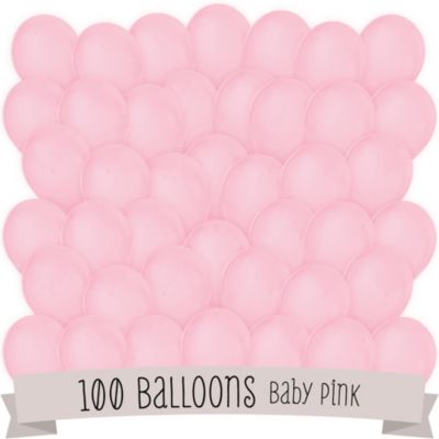 Pink - Baby Shower Latex Balloons - 100 ct