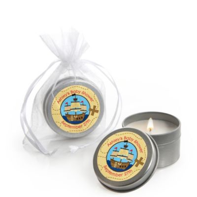 It's A-Boy Mates! Pirate  - Personalized Baby Shower Candle Tin Favors