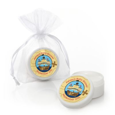 It's A-Boy Mates! Pirate - Personalized Baby Shower Lip Balm Favors