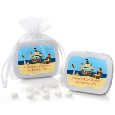 It's A-Boy Mates! Pirate - Personalized Baby Shower Mint Tin Favors