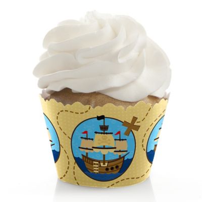 Ahoy Mates!  Pirate - Birthday Party Cupcake Wrappers