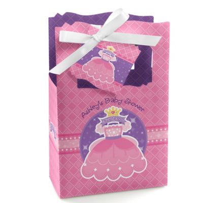 Pretty Princess - Personalized Baby Shower Favor Boxes