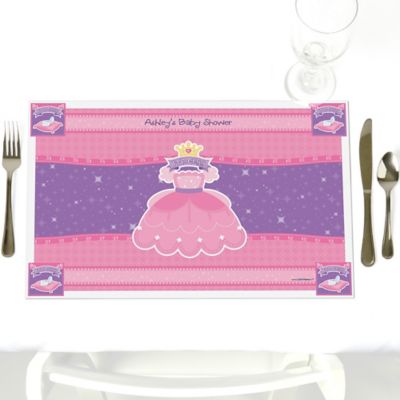 Pretty Princess - Personalized Baby Shower Placemats