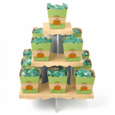 Little Pumpkin Caucasian - Birthday Party Candy Stand and 13 Candy Boxes