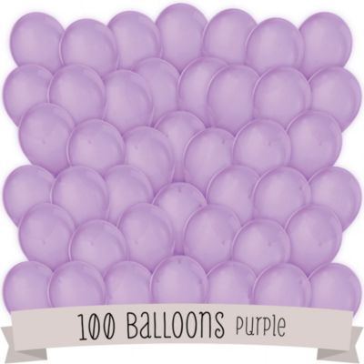 Lavender - Birthday Party Latex Balloons - 100 ct