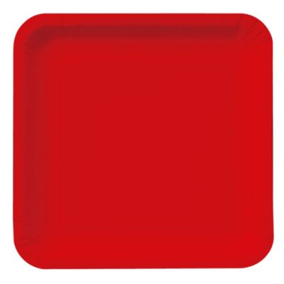 Red - Baby Shower Dinner Plates 18 ct