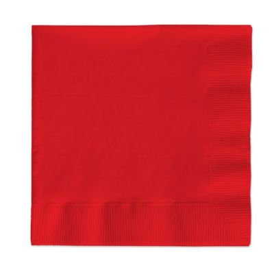 Red - Bridal Shower Beverage Napkins - 50 ct
