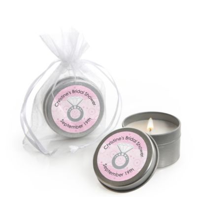 With This Ring - Personalized Bridal Shower Candle Tin Favors