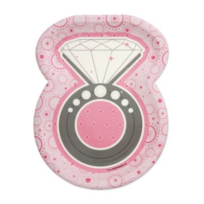 With This Ring - Bridal Shower Dessert Plates - 8 ct