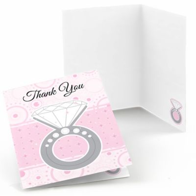 With This Ring - Bridal Shower Thank You Cards - 8 ct