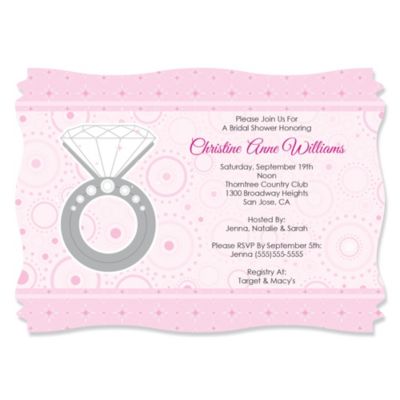 With This Ring - Personalized Bridal Shower Invitations