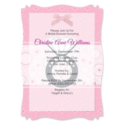 With This Ring - Personalized Bridal Shower Vellum Overlay Invitations