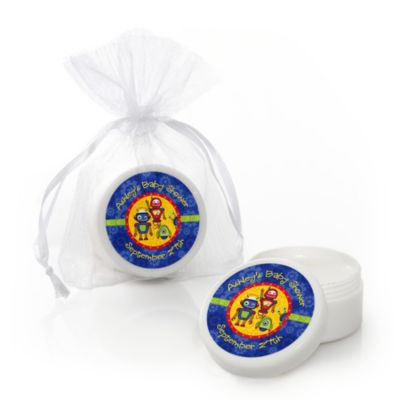 Robots - Personalized Baby Shower Lip Balm Favors