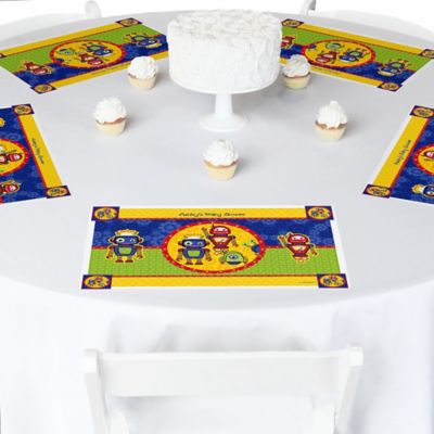 Robots  - Personalized Baby Shower Placemats