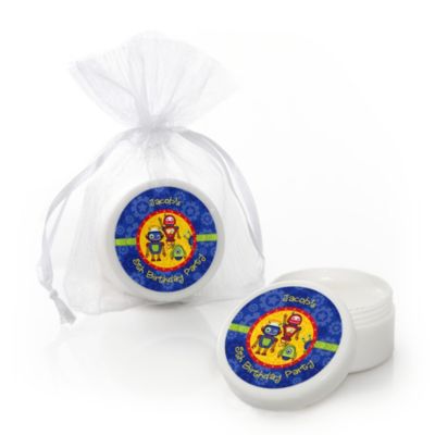 Robots - Personalized Birthday Party Lip Balm Favors