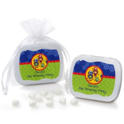 Robots - Personalized Birthday Party Mint Tin Favors