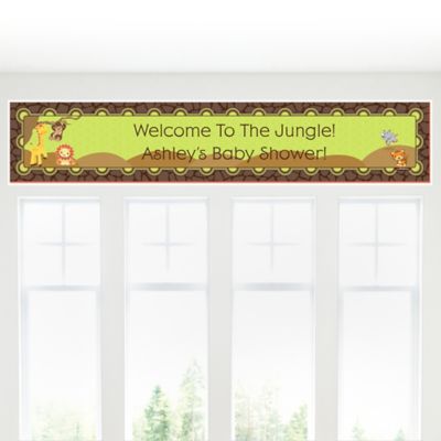 Funfari&trade; - Fun Safari Jungle - Personalized Baby Shower Banners