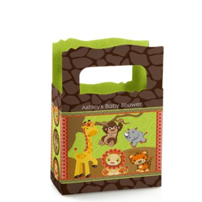 Funfari&trade; - Fun Safari Jungle - Personalized Baby Shower Mini Favor Boxes