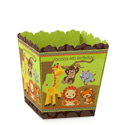 Funfari&trade; - Fun Safari Jungle - Personalized Birthday Party Candy Boxes