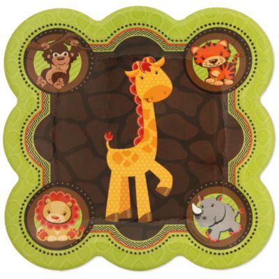 Funfari&trade; - Fun Safari Jungle - Birthday Party Dinner Plates - 8 ct