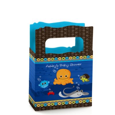Under The Sea Critters - Personalized Baby Shower Mini Favor Boxes
