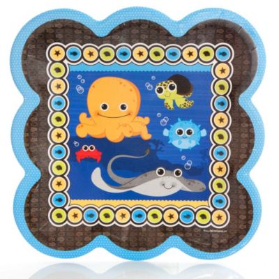 Under The Sea Critters - Baby Shower Dinner Plates - 8 ct