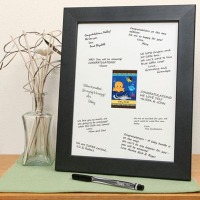 Under The Sea Critters - Personalized Baby Shower Signature Mat Gift