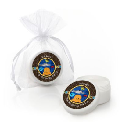 Under The Sea Critters - Personalized Birthday Party Lip Balm Favors