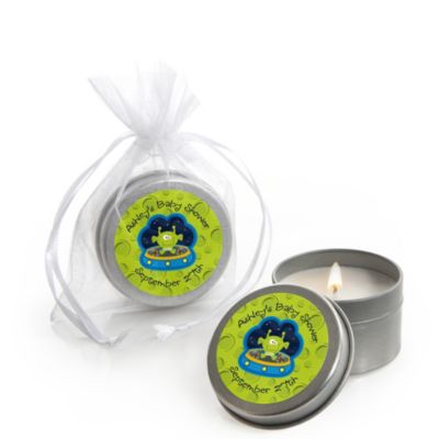 Lil' Space Alien - Personalized Baby Shower Candle Tin Favors