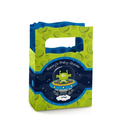 Lil' Space Alien - Personalized Baby Shower Mini Favor Boxes