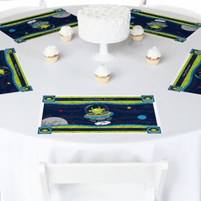 Lil' Space Alien - Personalized Baby Shower Placemats