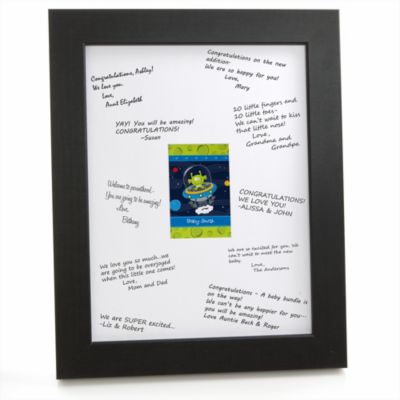 Lil' Space Alien - Personalized Baby Shower Signature Mat Gift