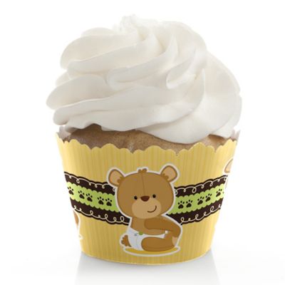 Baby Teddy Bear - Baby Shower Cupcake Wrappers