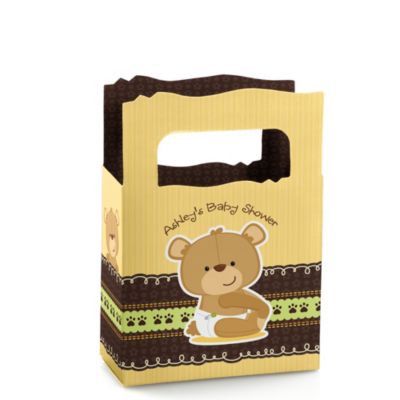 Baby Teddy Bear - Personalized Baby Shower Mini Favor Boxes