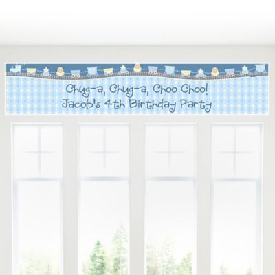 Train - Personalized Birthday Party Banners