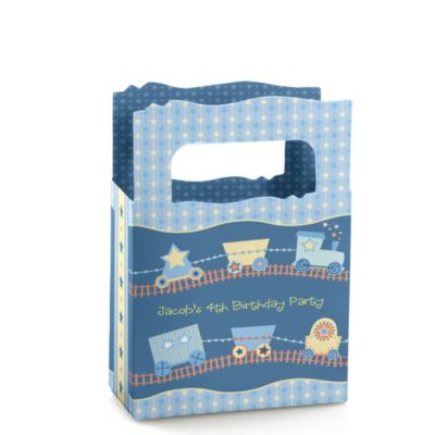 Train - Personalized Birthday Party Mini Favor Boxes