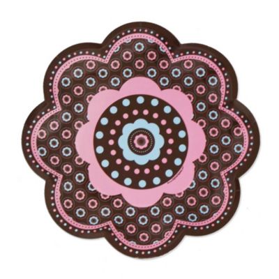Trendy Flower - Birthday Party Dessert Plates - 8 ct