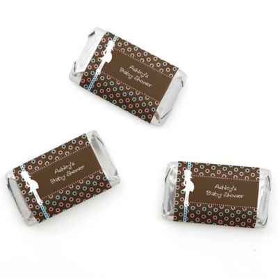 Trendy Mommy - Personalized Baby Shower Mini Candy Bar Wrapper Favors - 20 ct